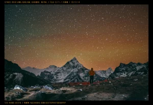 Stars over Amadablam, Nepal