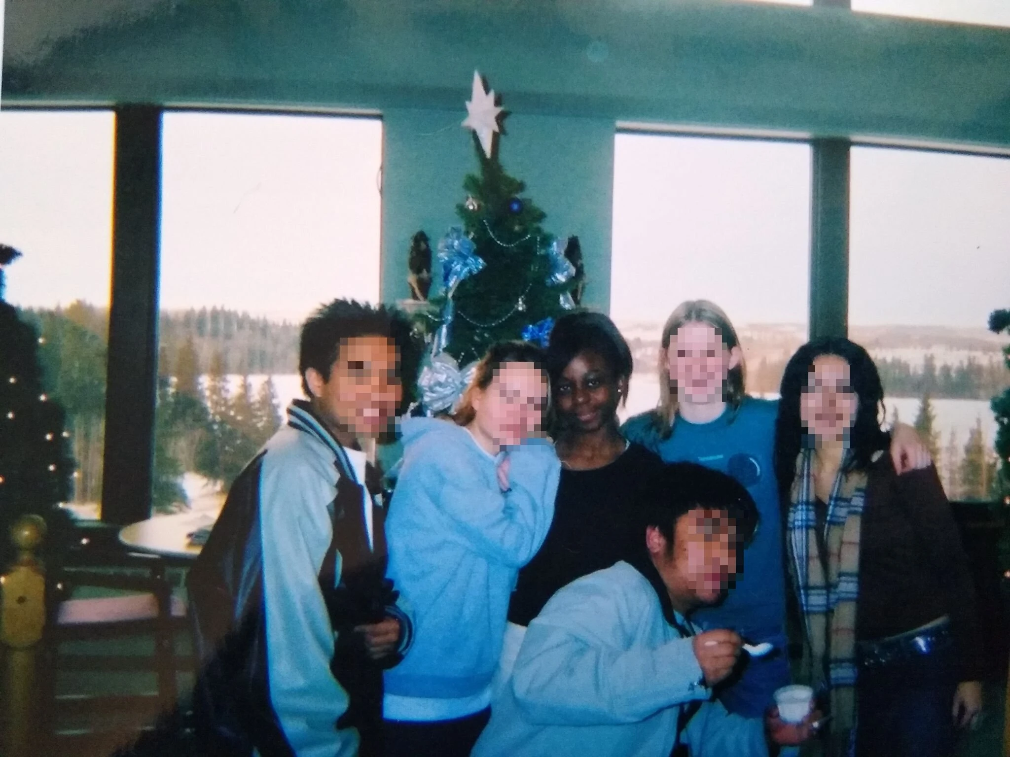 Kelly with some of her first non-Black Christian friends during her undergraduate studies in Alberta